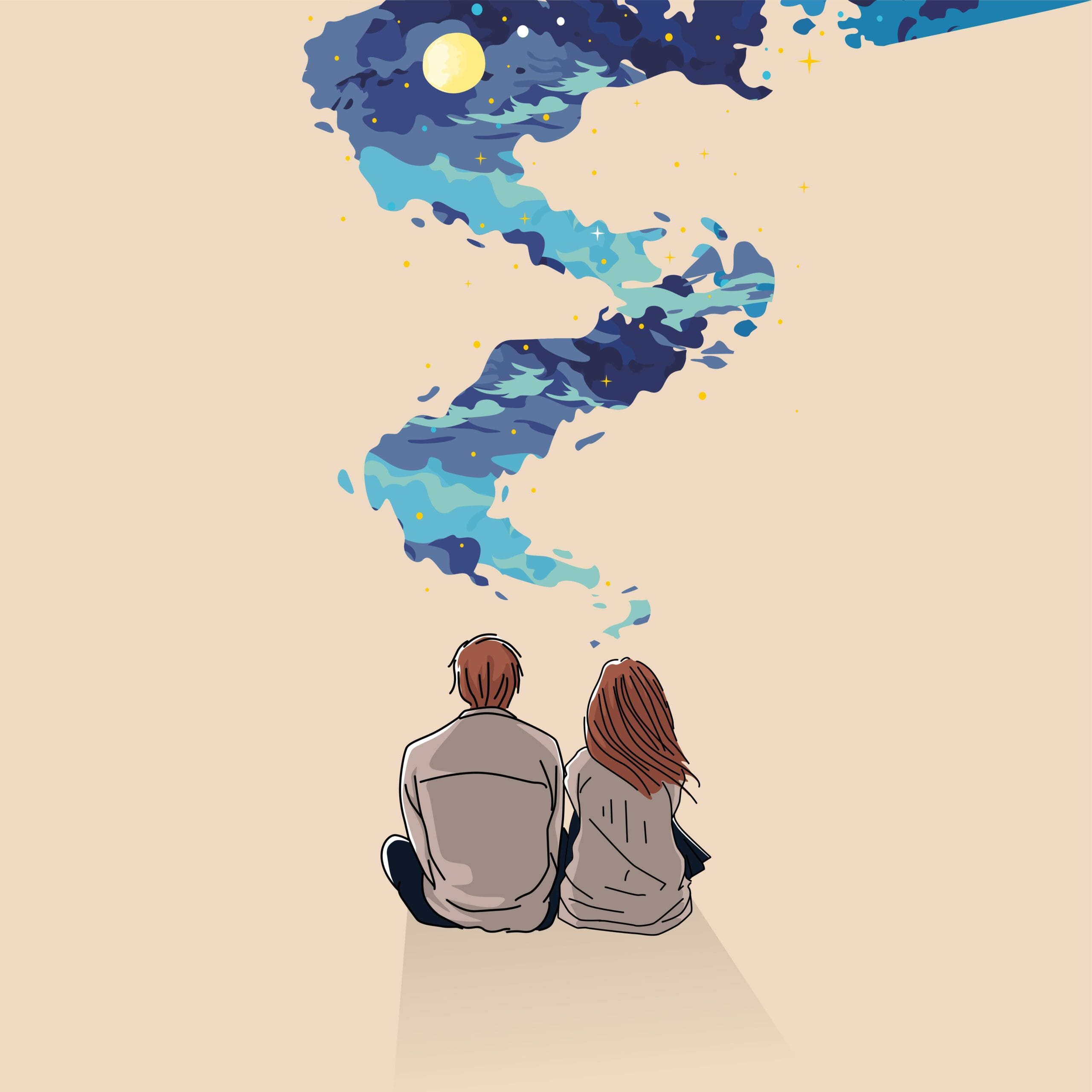 <a href="https://unsplash.com/illustrations/a-couple-stargazing-at-the-night-sky-G_XW24phTjU?utm_source=unsplash&utm_medium=referral&utm_content=creditCopyText">Illustration</a> by <a href="https://unsplash.com/@andsproject/illustrations?utm_source=unsplash&utm_medium=referral&utm_content=creditCopyText">Ands Mahardika</a> on <a href="https://unsplash.com/illustrations?utm_source=unsplash&utm_medium=referral&utm_content=creditCopyText">Unsplash</a>